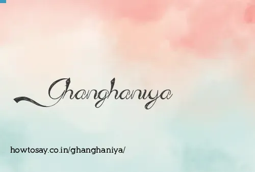 Ghanghaniya
