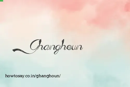 Ghanghoun