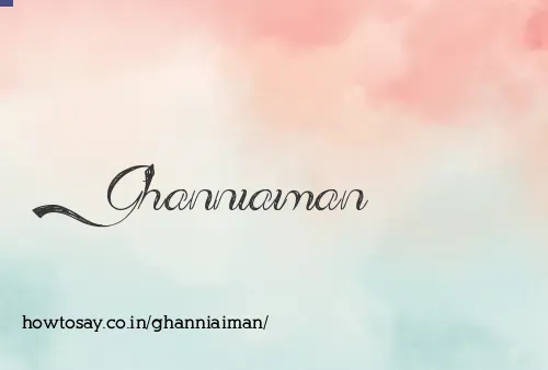 Ghanniaiman