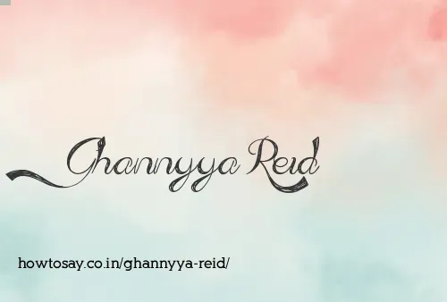 Ghannyya Reid