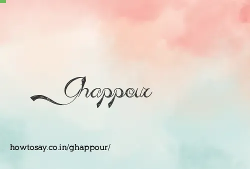 Ghappour