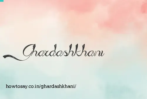 Ghardashkhani
