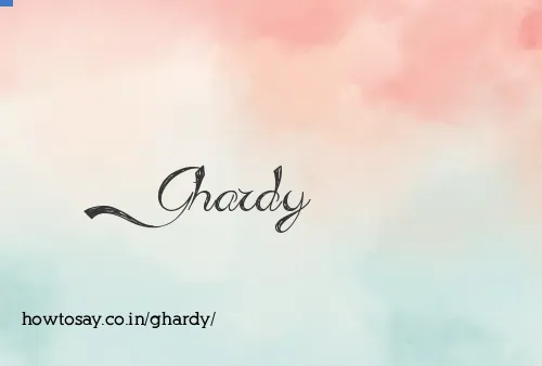 Ghardy
