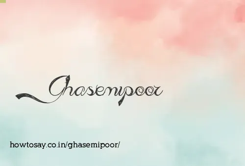 Ghasemipoor