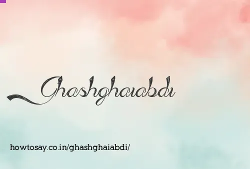 Ghashghaiabdi