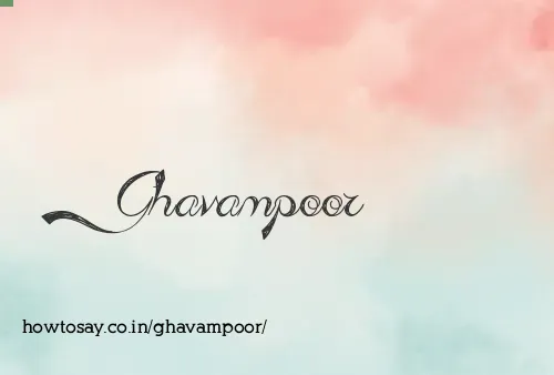 Ghavampoor