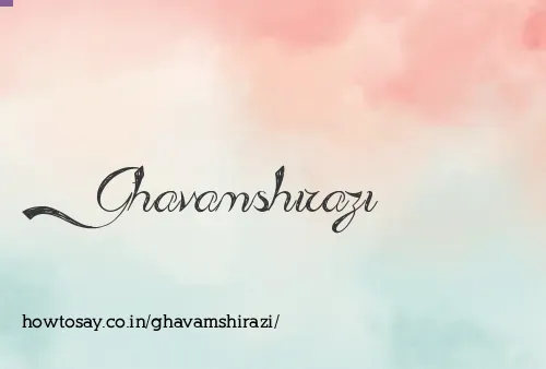 Ghavamshirazi