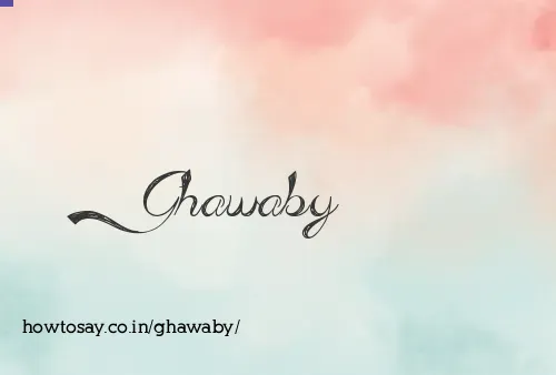 Ghawaby
