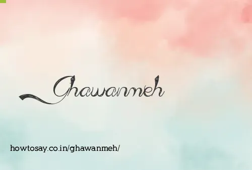 Ghawanmeh