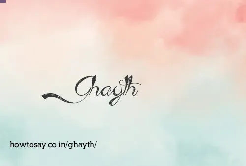 Ghayth