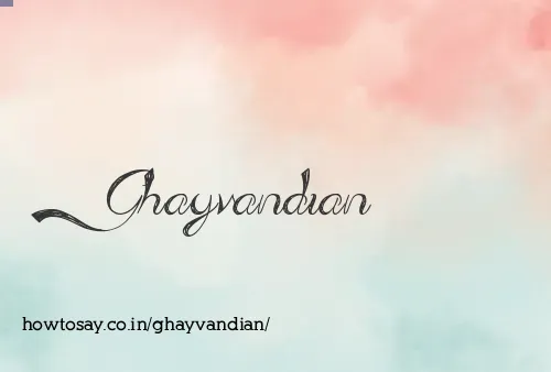 Ghayvandian