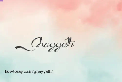 Ghayyath