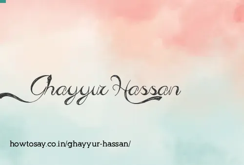 Ghayyur Hassan