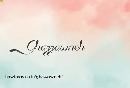 Ghazzawneh