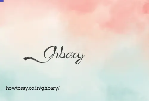 Ghbary