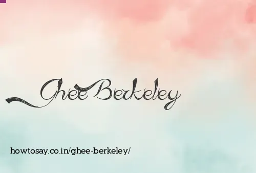 Ghee Berkeley