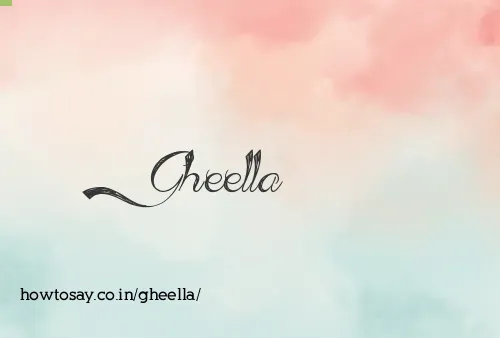 Gheella