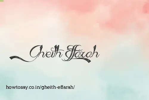 Gheith Effarah