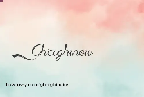 Gherghinoiu