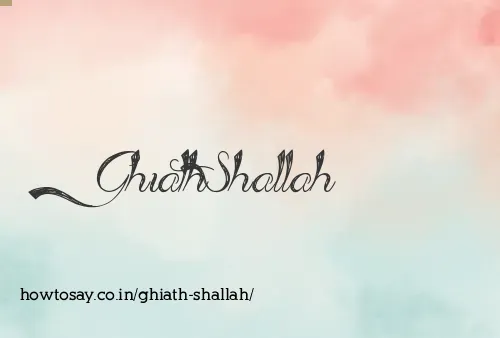 Ghiath Shallah