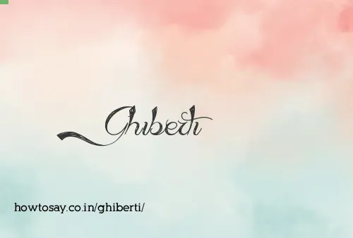 Ghiberti