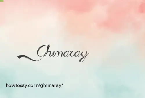 Ghimaray