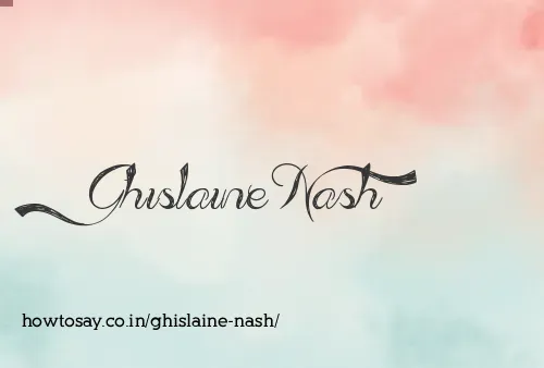 Ghislaine Nash