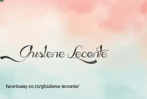 Ghislene Leconte