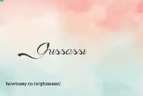 Ghissassi