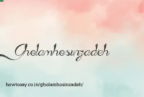 Gholamhosinzadeh