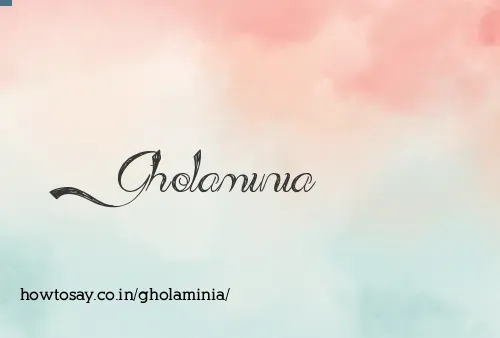 Gholaminia