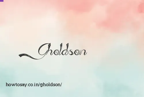 Gholdson