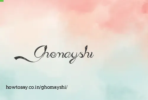 Ghomayshi