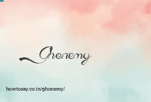 Ghonemy