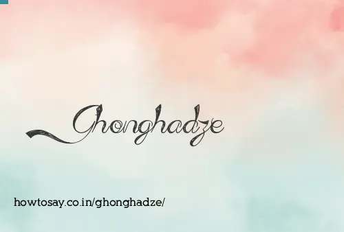 Ghonghadze