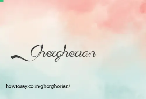 Ghorghorian