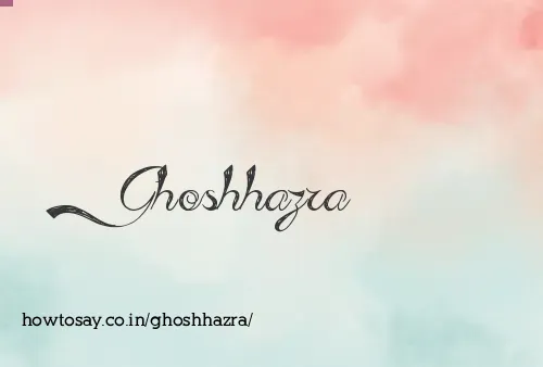 Ghoshhazra