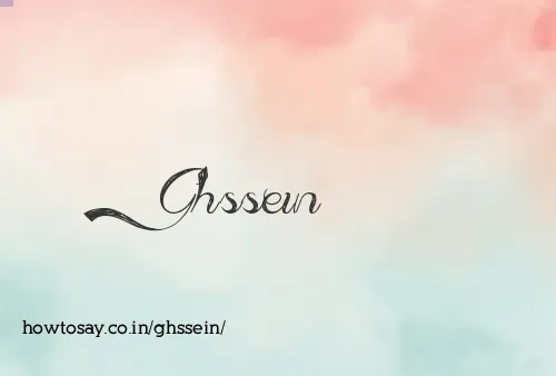 Ghssein