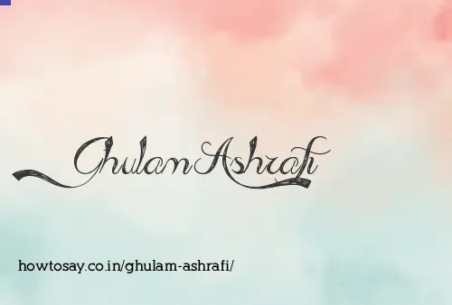 Ghulam Ashrafi