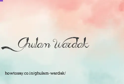 Ghulam Wardak