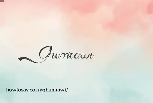 Ghumrawi