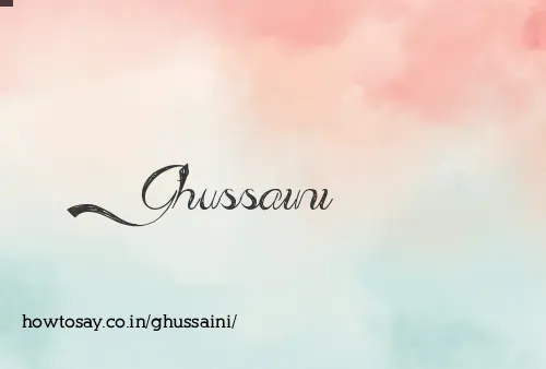 Ghussaini