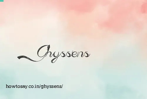 Ghyssens
