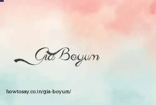 Gia Boyum