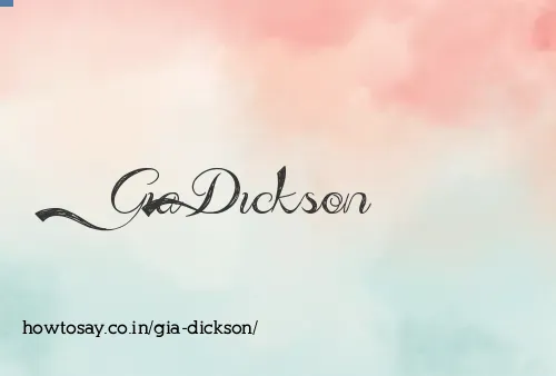 Gia Dickson