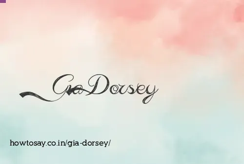 Gia Dorsey