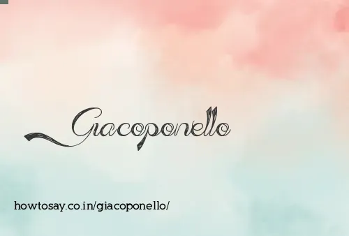 Giacoponello