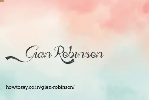Gian Robinson