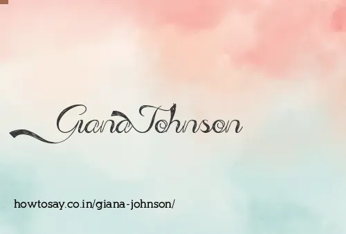 Giana Johnson