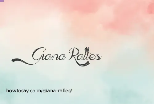 Giana Ralles